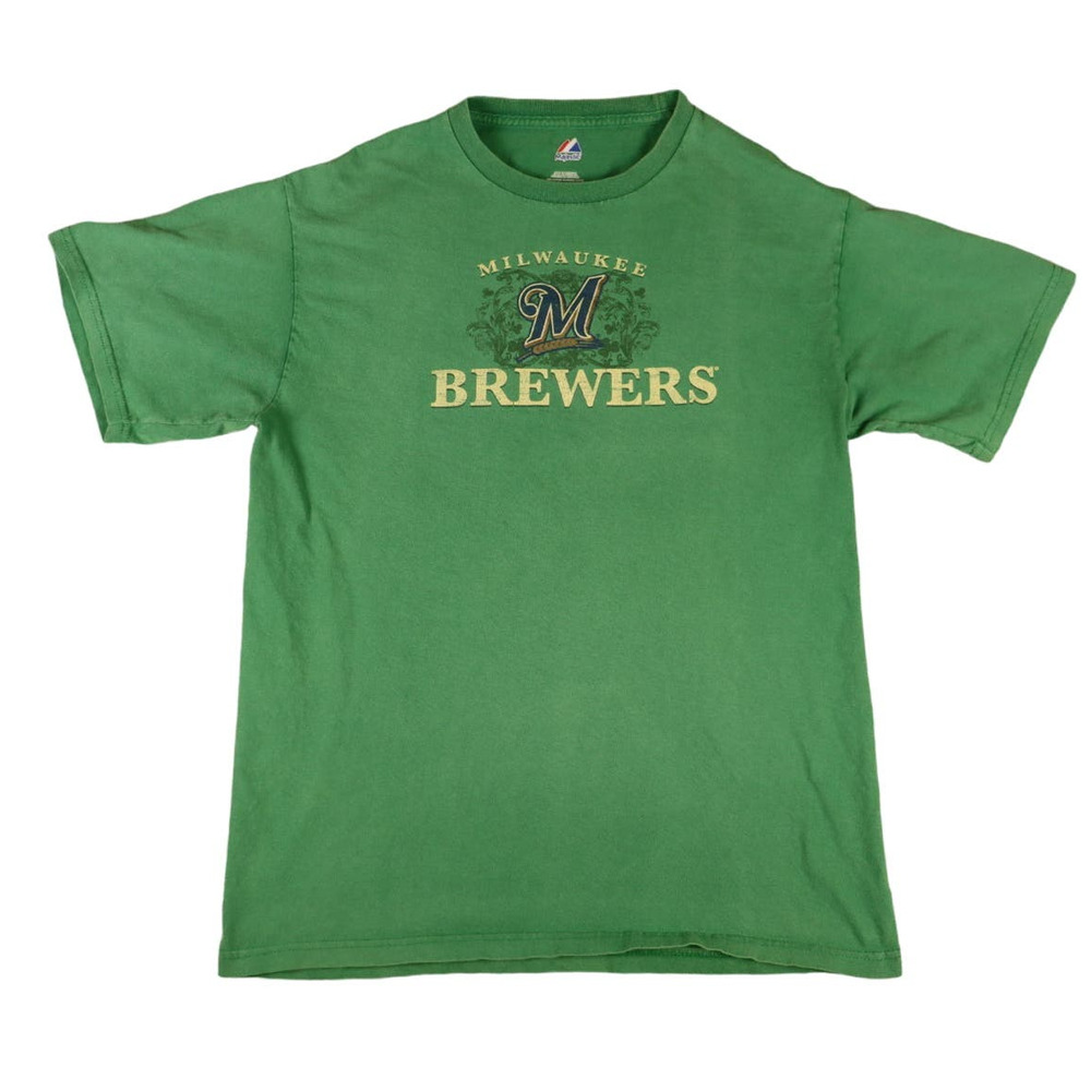 Majestic MLB Milwaukee Brewers T Shirt Men's Size Medium